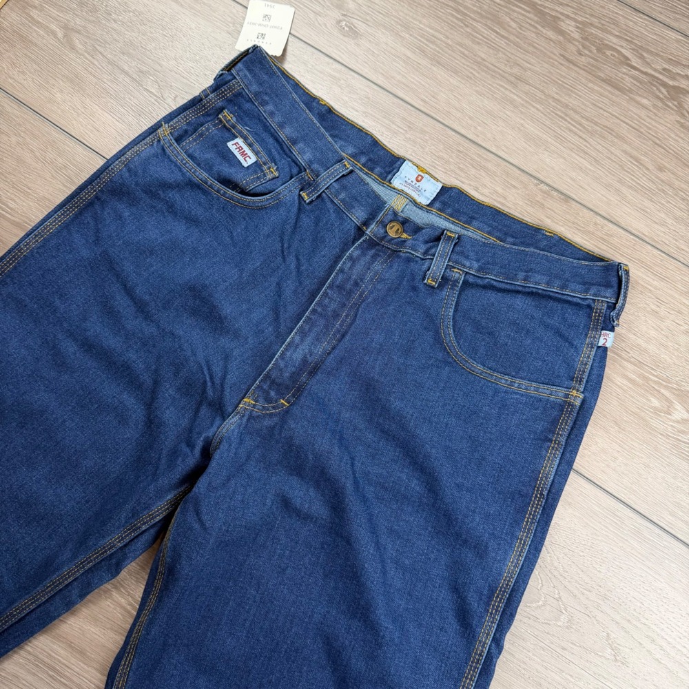Tyndale Mens Flame Resistant FR Carpenter Work Jeans Blue 38x31